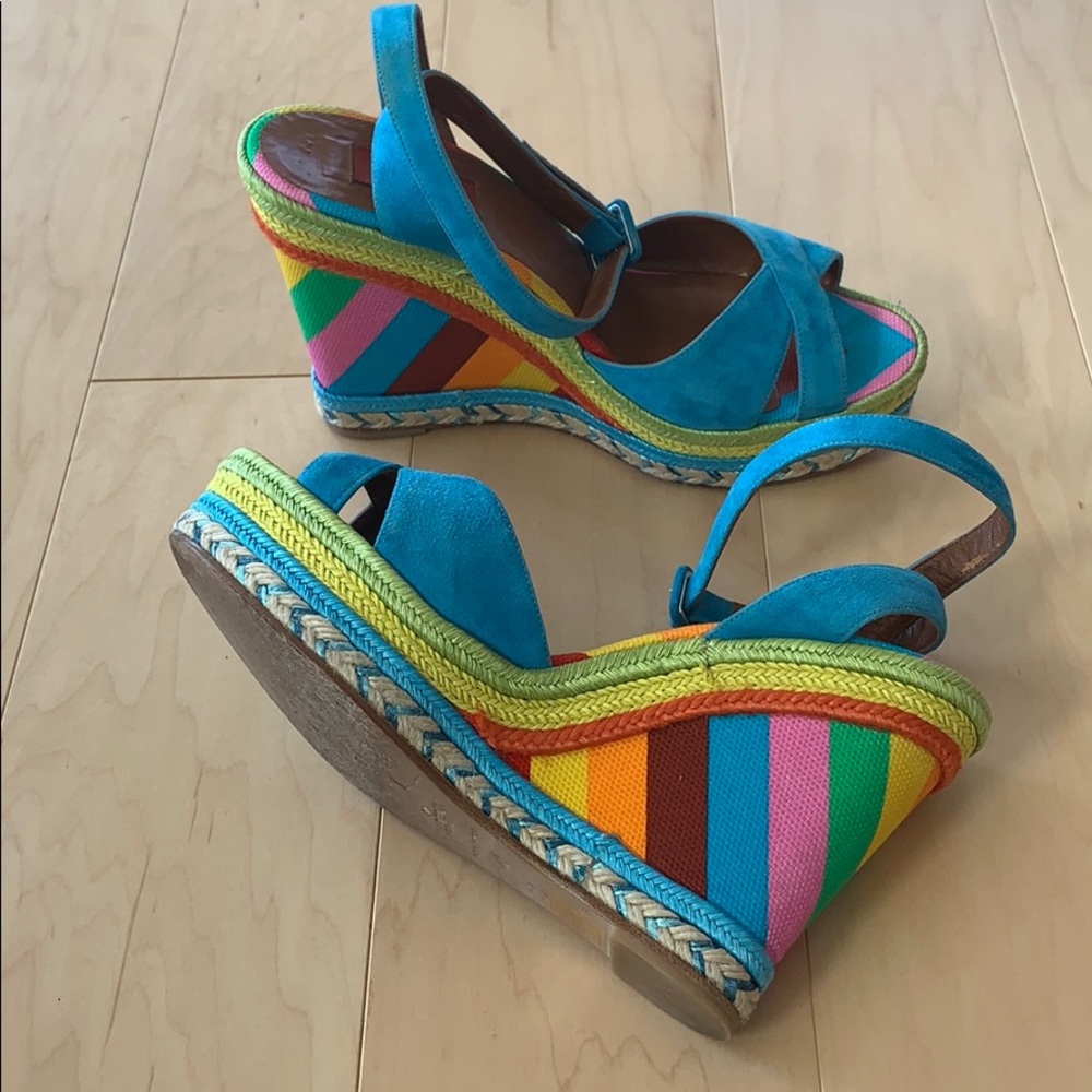 Valentino Rainbow Wedges